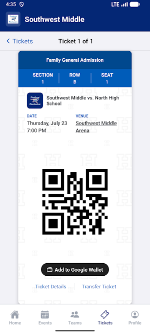 Southwest Middle Athletics Screenshot 2