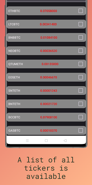 Live Crypto Price Widget Screenshot 2