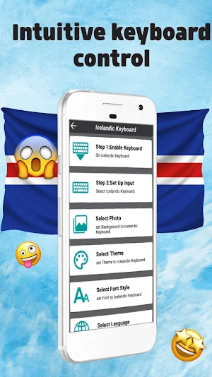Icelandic Keyboard 2023 Screenshot 1