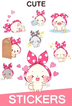 Mochizukin-chan Stickers Free Screenshot 2