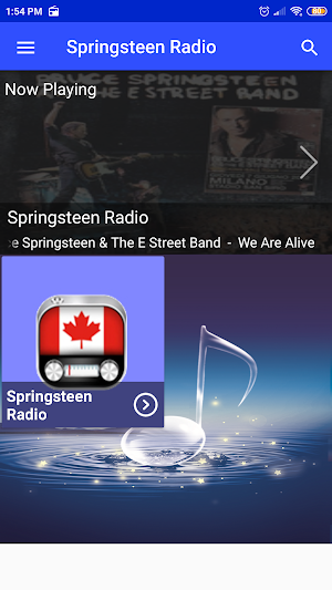 springsteen radio App CA Screenshot 0
