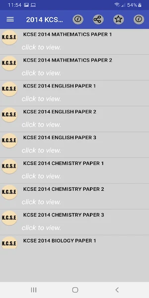 Kcse 2014: past papers. Screenshot 0