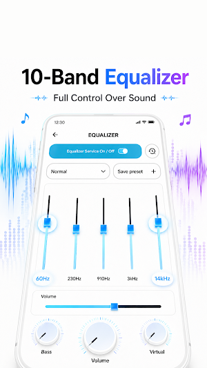 Volume Control Music Equalizer Screenshot 2