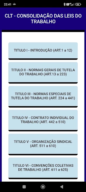 Leis Trabalhistas 2025 Screenshot 1