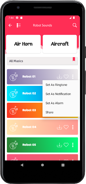 Robot Sounds Screenshot 3