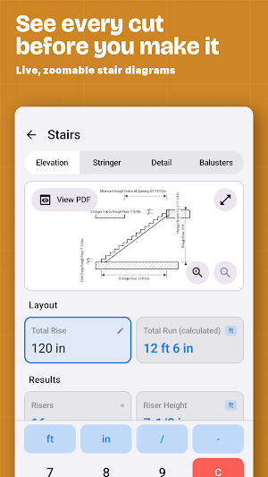 CutOnce - Builder's Calculator Screenshot 3