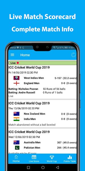 Live Cricket Scores & Updates | Cricket Matches Screenshot 0