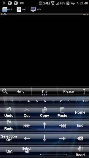 AI Keyboard Theme Glass Blue Screenshot 3