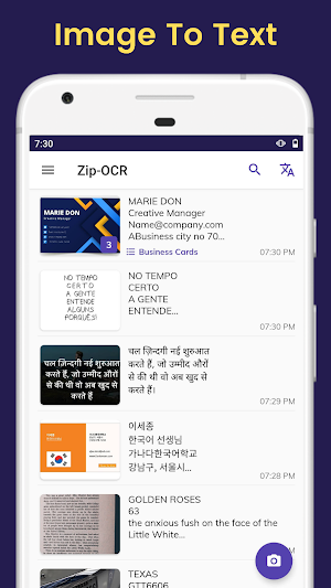 Zip OCR: Image To Text Convert Screenshot 0