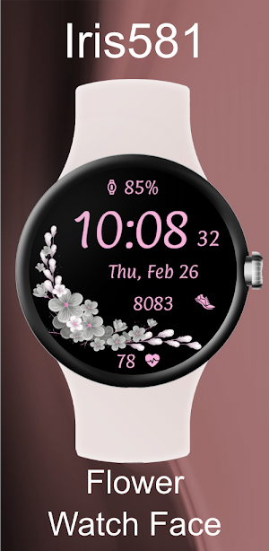 Iris581 Flower Watch Face Screenshot 0