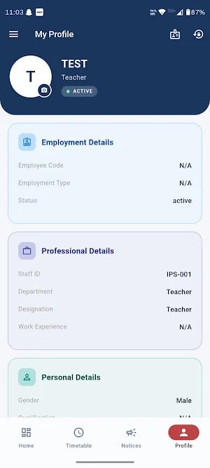 INDOMOON PUBLIC SCHOOL STAFF Screenshot 1