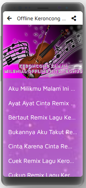 Keroncong Zaman Milenial Offline Hits + Bonus Screenshot 2