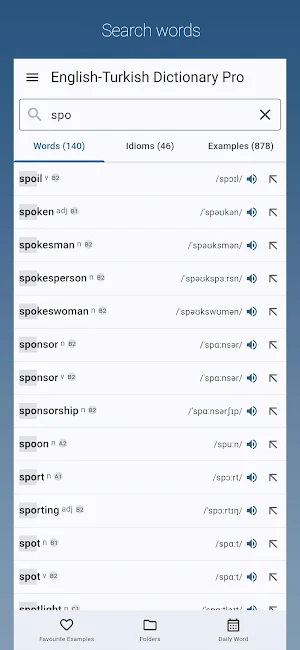 English-Turkish Dictionary Pro Screenshot 1
