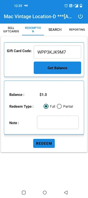 The Order2Go EGiftcards Screenshot 2
