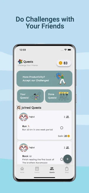 Dailies-Track Habits & Rewards Screenshot 1