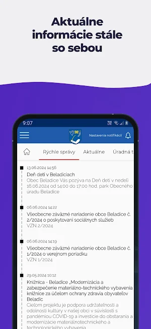 Obec Beladice Screenshot 1