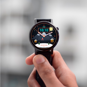 Winter Hybrid Watch Face Screenshot 3