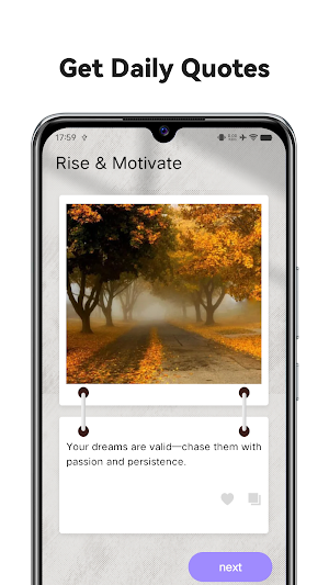 Rise & Motivate Screenshot 1