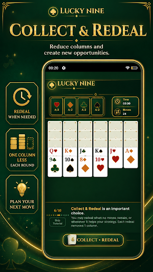 Lucky Nine Solitaire Screenshot 1