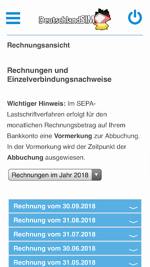 DeutschlandSIM  Servicewelt Screenshot 1
