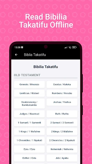 Swahili Bible, Biblia Takatifu Screenshot 1