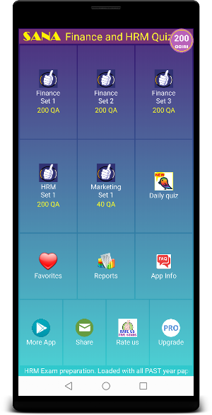 Finance and HRM Quiz Screenshot 0