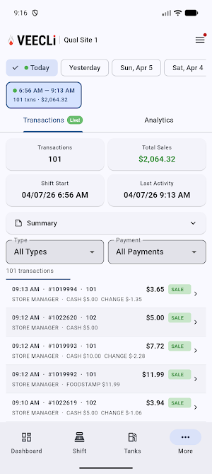 VEECLi Back Office Screenshot 3