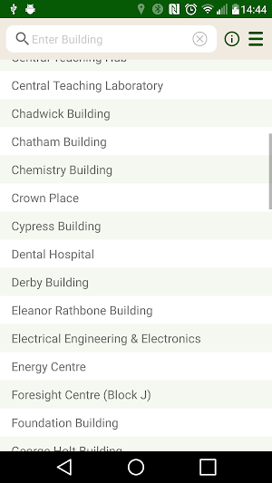 UoL Campus Map Screenshot 2