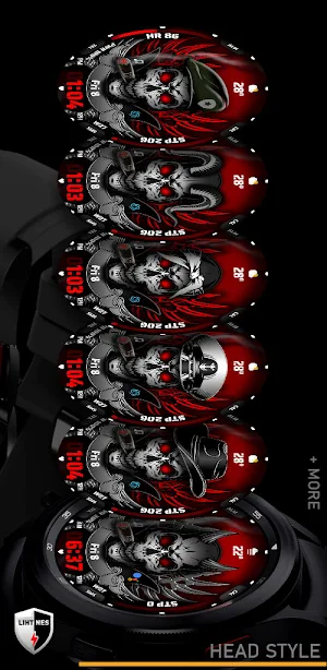 Smoking Skull Watch Face 026 Screenshot 3