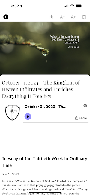 The Regnum Christi App Screenshot 2