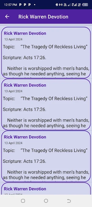 Rick Warren Daily Devotional Screenshot 1