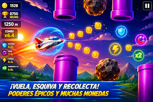 Sky Coins: Juego de Avión Screenshot 0