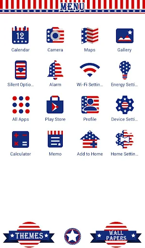 USA Flag Heart Wallpaper Screenshot 1