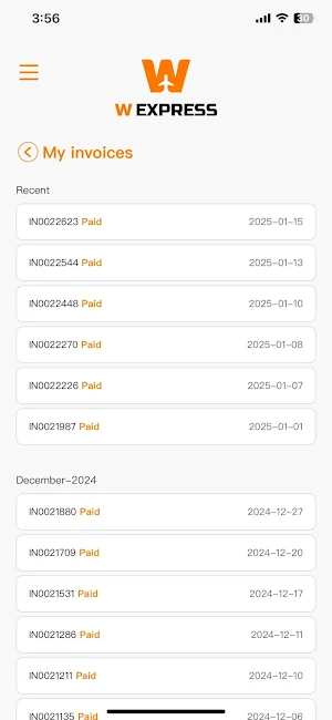 W-Express Screenshot 3