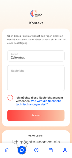 VSAO Basel Memberhub Screenshot 2