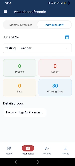 PDSSS  Staff App Screenshot 1
