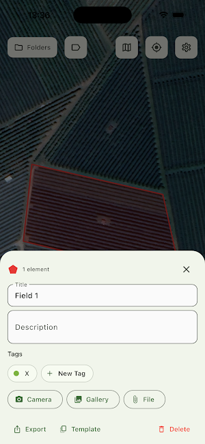 TerraNotes Map Notes & Places Screenshot 1