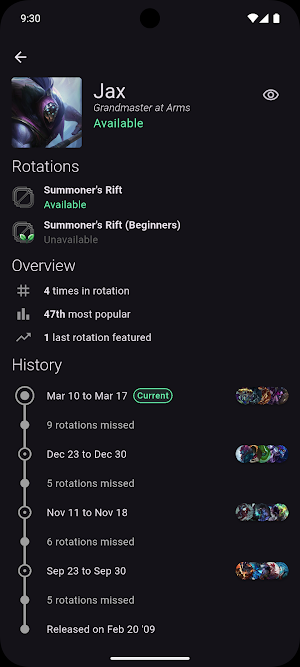 LoL Champion Rotation Screenshot 1
