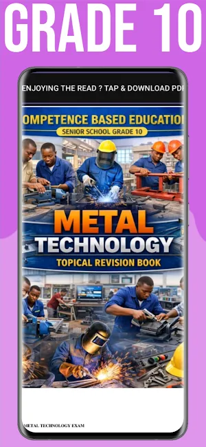 Metal Tech Grade 10 CBC Exams Screenshot 0