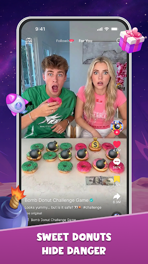 Bomb Donut Challenge Game Screenshot 0
