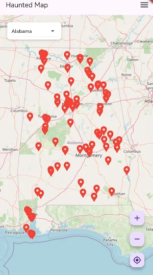 Haunted (Ghost) Map For US Screenshot 1