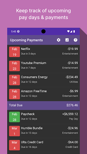 Bill Manager Screenshot 0