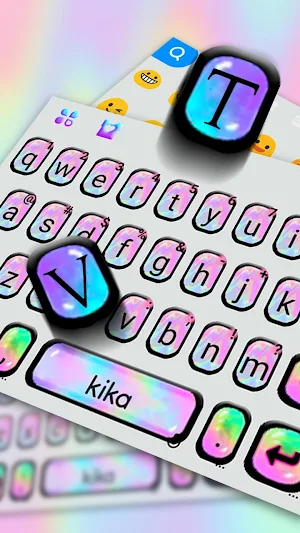 Colorful Holographic Keyboard  Screenshot 1