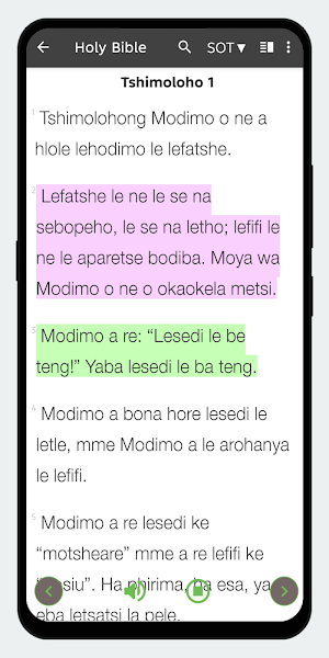 Sesotho Bible Offline Screenshot 1