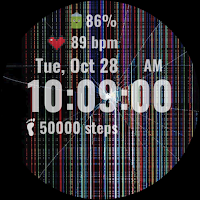 Broken Screen Watch Face
