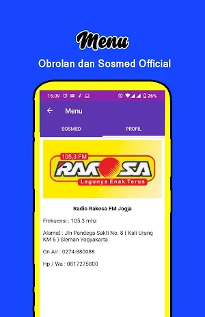 Radio Rakosa FM Jogja Screenshot 1