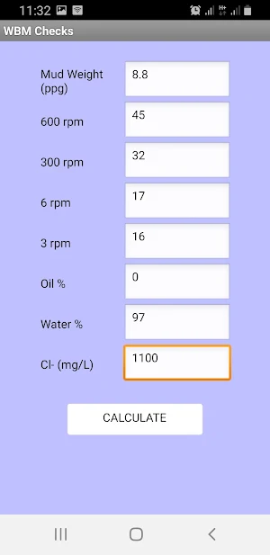 Mud Engineering Calculator Screenshot 2