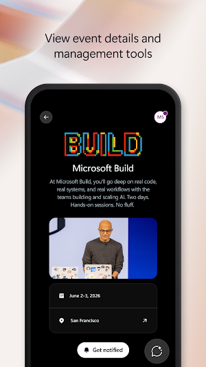 ​Microsoft Events Screenshot 1