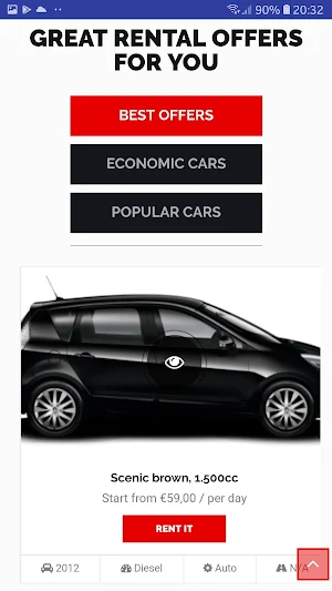 Rent a car Montenegro Screenshot 2