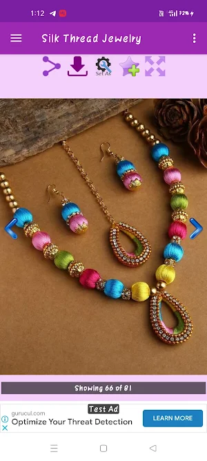 Silk Thread Jewellry Gallery Screenshot 3